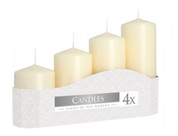 eoshop Adventne sveče GRADED mat d5x7/9/11/13cm 4ks