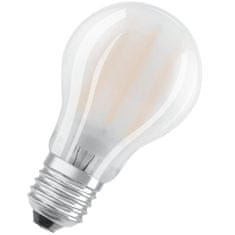 LEDVANCE Zatemnitvena LED žarnica E27 A60 7,5W = 75W 1055lm 4000K Nevtralno bela 300° CRI90 Filament Mlečna Superior