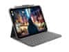 Slim Folio za iPad (10. Gen) ovitek s tipkovnico, SLO gravura, siv (TABLOR080)