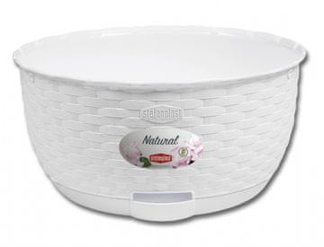 Stefanplast Jardine NATURAL samovlagalna plastika d30x15cm, bela