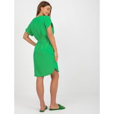 RUE PARIS Ženska obleka s kratkimi rokavi RUE PARIS zelena WN-SK-2905.95_398452 S
