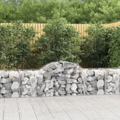 shumee Obokana gabionska košara 40 kosov 200x50x60/80cm cinkano železo