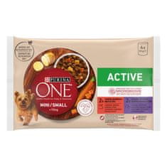 Purina ONE MINI/SMALL Active mokra hrana za aktivne odrasle pse do 10kg, 48x85g