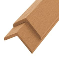 Vidaxl Talne obrobne letve 5 kosov WPC 170 cm barva tikovine