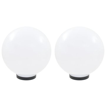Vidaxl LED okrogle svetilke 2 kosa krogla 30 cm PMMA