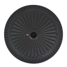 Vidaxl Podstavek za senčnik okrogel črne barve 29 kg