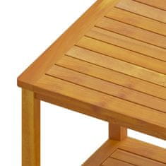 Vidaxl Stranska mizica trden akacijev les 45x45x45 cm