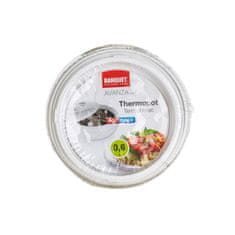 Banquet Termo lonec s pokrovom AVANZA 0,6 l, bel, komplet 4 kosov
