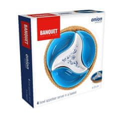 Banquet Skleda v košarici ONION 23 cm, 4 kosi