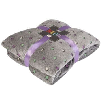 shumee NEON/antracit/200x220 odeja (akcija)