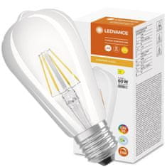 LEDVANCE Zatemnitvena LED žarnica E27 ST64 5,8W = 60W 806lm 2700K Topla bela 300° CRI90 Filament Superior
