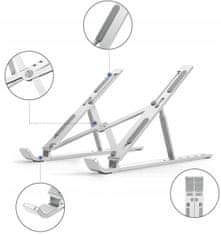 Korbi Aluminijasto nastavljivo stojalo za prenosnik