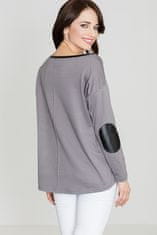 Lenitif Klasičen ženski pulover Condwidron K118 siva S