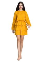Figl Ženska mini obleka Linervudd M601 gorčica L