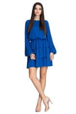Figl Ženska mini obleka Linervudd M601 modro nebo L