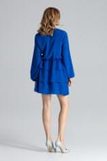 Figl Ženska mini obleka Linervudd M601 modro nebo L