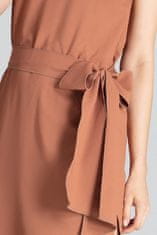 Figl Ženska mini obleka Launna M674 rjava S