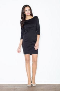 Figl Ženska mini obleka Gwenerad M082 črna