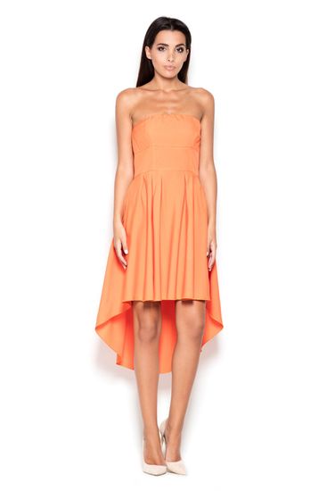 Lenitif Ženska mini obleka Dindraver K031 oranžna
