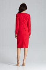 Lenitif Ženska mini obleka Nimrei K491 rdeča M