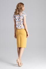 Figl Žensko mini krilo Hellengoire M658 gorčica M