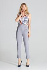 Figl Elegantne ženske hlače Gwymones M676 siva L