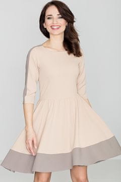 Lenitif Ženska mini obleka Kadyvance K057 bež