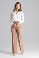 Figl Elegantne ženske hlače Clane M657 rjava M