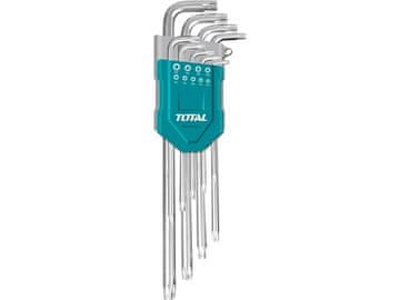 Total TORX L-ključi THT106392 L-ključi TORX podaljšani, komplet 9 kosov, 10-50 mm, CrV