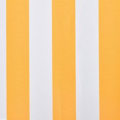 Vidaxl Tenda iz platna 350x250 cm oranžna in bela