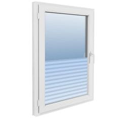 Vidaxl Okenska folija matirana črte 0,9x10 m PVC