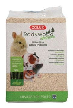 Zolux Posteljno perilo RodyWood Nature 60l