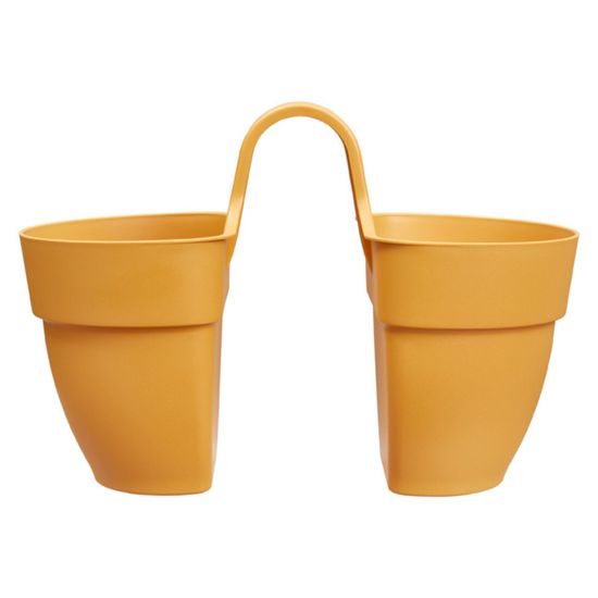 Elho Cvetlični lonec Vibia Campana Flower Twin - medeno rumena 21 cm