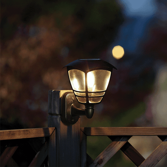 ELMARK solarna LED stenska svetilka, 0.3W IP44