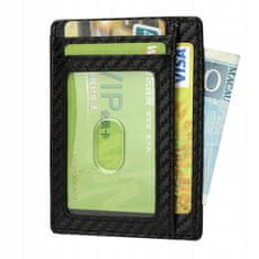Korbi Slim RFID Črni Portfel iz Eko Usnja Zaščita Kartic