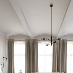shumee VISEČA SVETILKA ORALIA 3 E27 ČRNA LUMILO 03.115.03