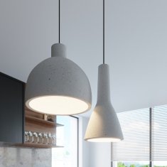 shumee VISEČA SVETILKA ORANŽNA 1 E27 SIVA BETONSKA LUMILO 02.153.81