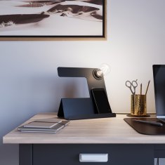 shumee VISEČA SVETILKA PENTAR 1 E27 ČRNA LUMILO 06.491.67