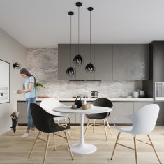 shumee VISEČA SVETILKA RIOX 1 E27 ČRNA LUMILO 10.243.87