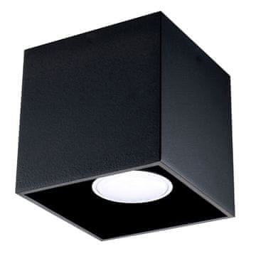 Sollux Stropna svetilka štiridelna 1 GU10 črna ALU sollux SL.0022