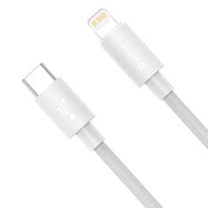 BASEUS Simple Wisdom Kabel USB-C na Lightning, PD, 20W, 1,5 m (bela) 2 kosa