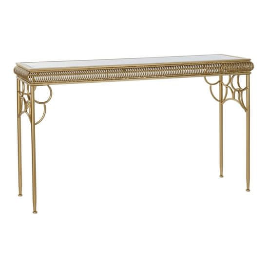 DKD Home Decor Konzola DKD Home Decor Zrcalo Zlata kovina MDF Les 122 x 31 x 72 cm