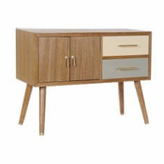 DKD Home Decor TV pohištvo DKD Home Decor Grey Cream Metal Paolownia wood (90 x 34 x 66,5 cm)