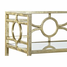 DKD Home Decor Konzola DKD Home Decor Ogledalo zlata kovina (127 x 23 x 90 cm)