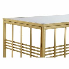 DKD Home Decor Konzola DKD Home Decor Crystal Black Golden Metal 120 x 40 x 81 cm