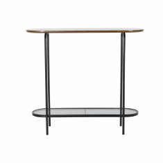 DKD Home Decor Konzola DKD Home Decor Črni les kristal železo (90 x 30 x 80 cm)