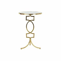 DKD Home Decor Stranska mizica DKD Home Decor Mirror Golden Metal (41 x 41 x 64 cm)