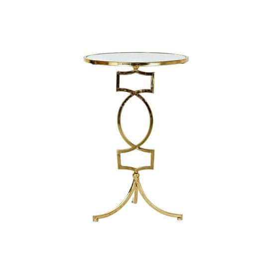 DKD Home Decor Stranska mizica DKD Home Decor Mirror Golden Metal (41 x 41 x 64 cm)