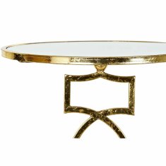 DKD Home Decor Stranska mizica DKD Home Decor Mirror Golden Metal (41 x 41 x 64 cm)