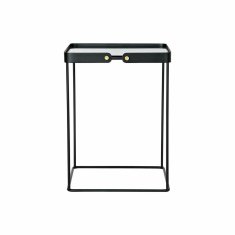 DKD Home Decor Komplet 2 majhnih mizic DKD Home Decor Black Golden 42 x 42 x 56 cm